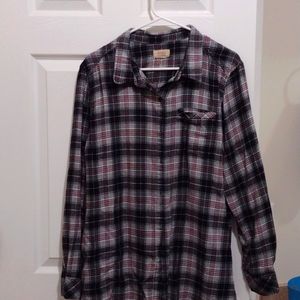 Flannel button down shirt